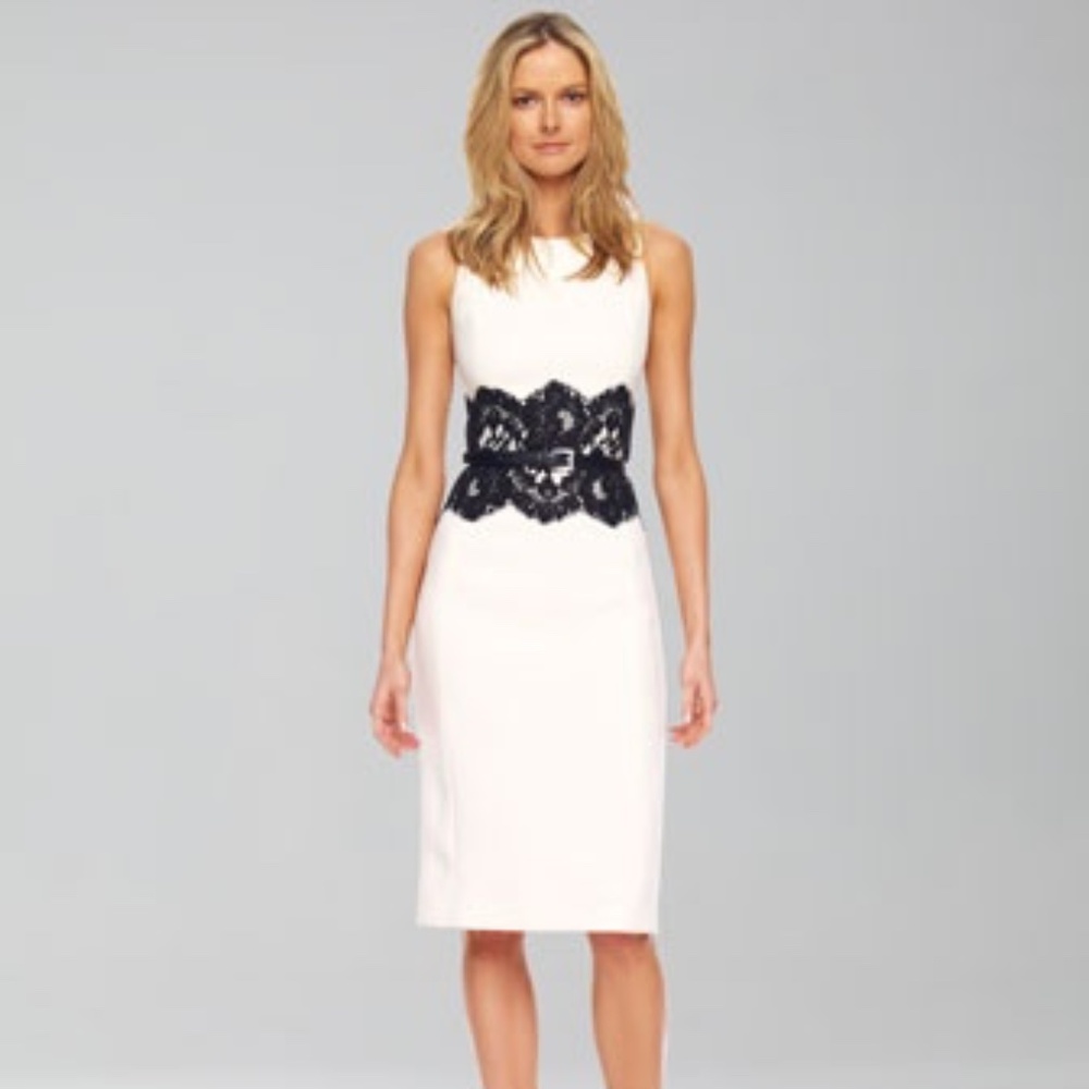 Michael Kors Virgin Wool Knee-length Dress - Ivory - US 4